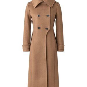 Mackage Elodie Double Face Wool Tailored Coat - Camel